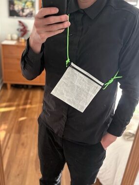 Handmade Dyneema Ultralight Pouch / Waterproof Zip Bag / Crossbody Compatible